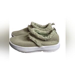 Oofos OOcoozie Low Womens Size 8 Sage Casual Comfort Recovery Mule Shoes